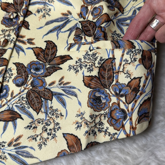 Tuckernuck Montrose Chintz Martine Vest SM Floral ButterYellow Spring Preppy NEW - Picture 10 of 17